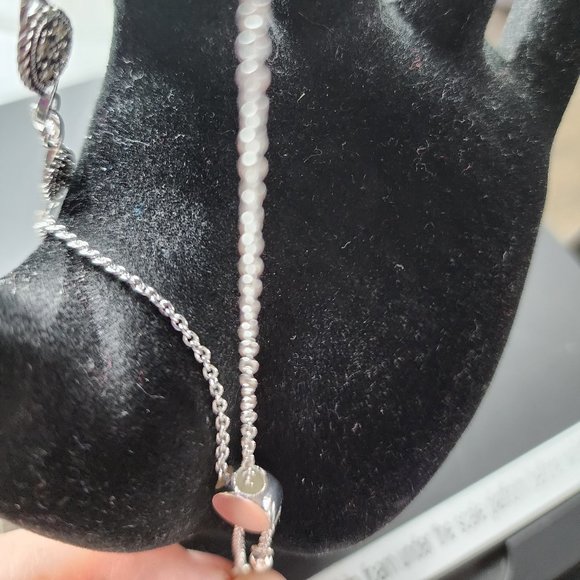 NEW GENUINE MARCASITE Fine Silver Plated Bracelet. - Picture 6 of 7